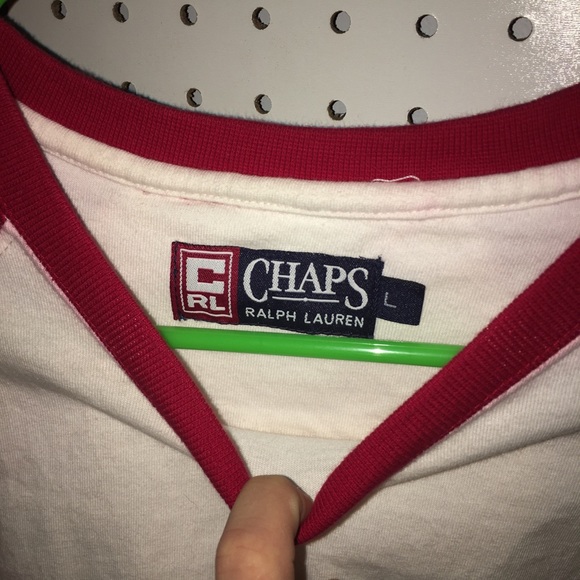 Vintage Chaps baseball tee - Picture 2 of 2